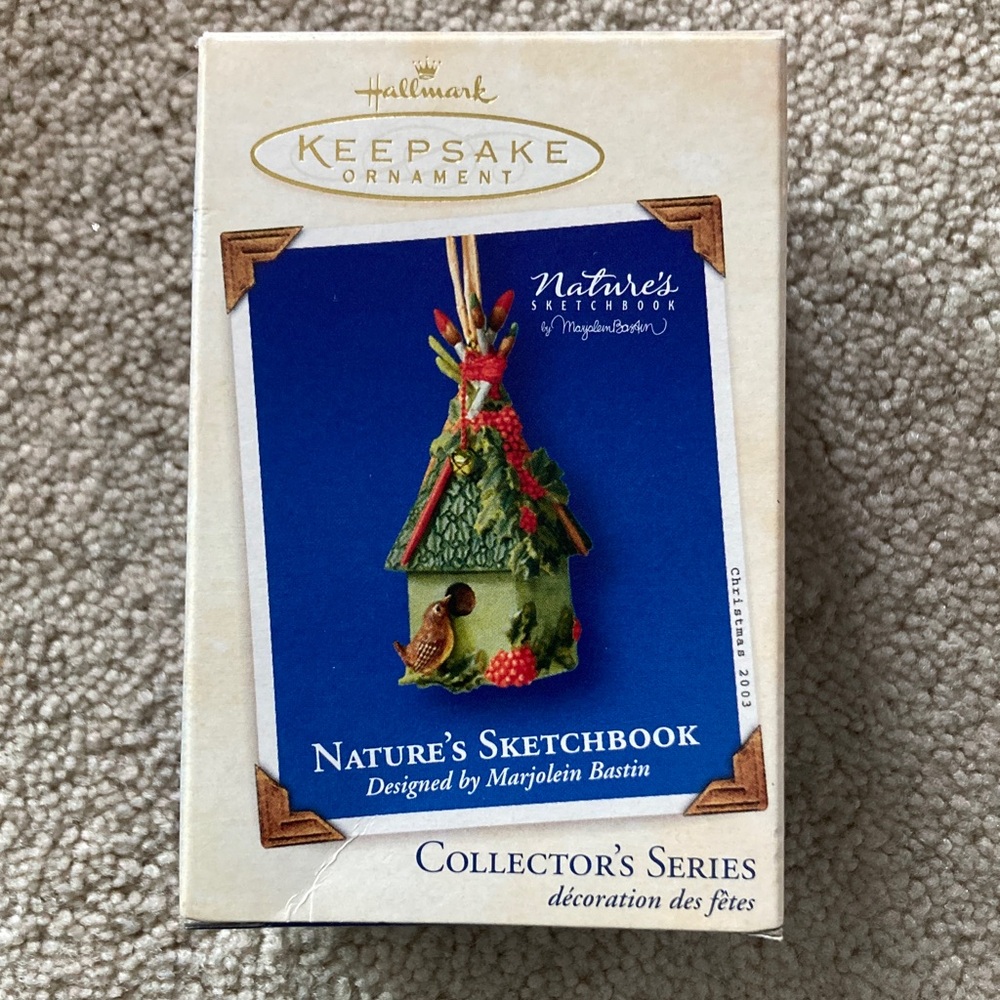 Hallmark 2003 Keepsake Ornament 1st in Series Nature’s Sketchbook Birdhouse